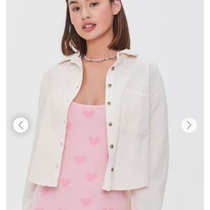 Cropped Corduroy Jacket